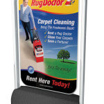 A photo of an Eco-Swing 2000 with Rug Doctor Artwork