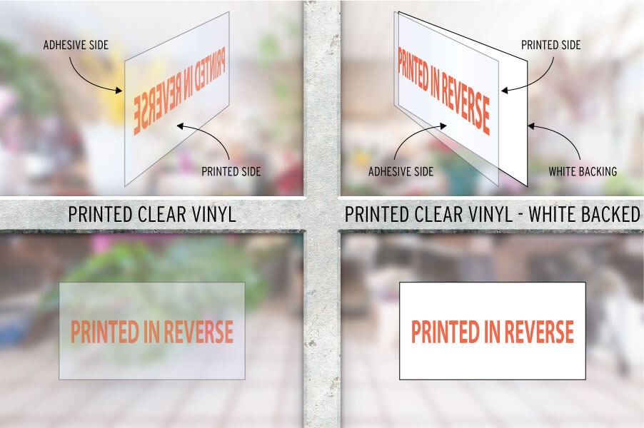 Rengør soveværelset måtte vinge Clear Window Vinyl | Window Stickers | Print 2 Media Ltd