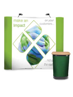 Image showing the impact pop-up display with graphic and carry case with graphic wrap