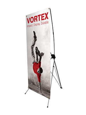 850mm x 1800mm Vortex tension banner display stand