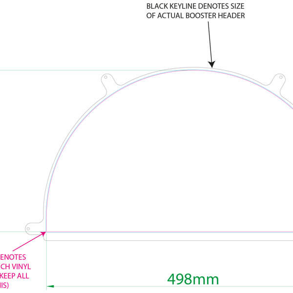 A template of a Booster Sign