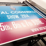 A photo of our Fuji Acuity 1600 LED printing Royal Cornwall Show boards