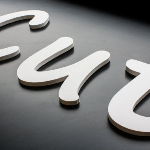 Flat Cut Lettering