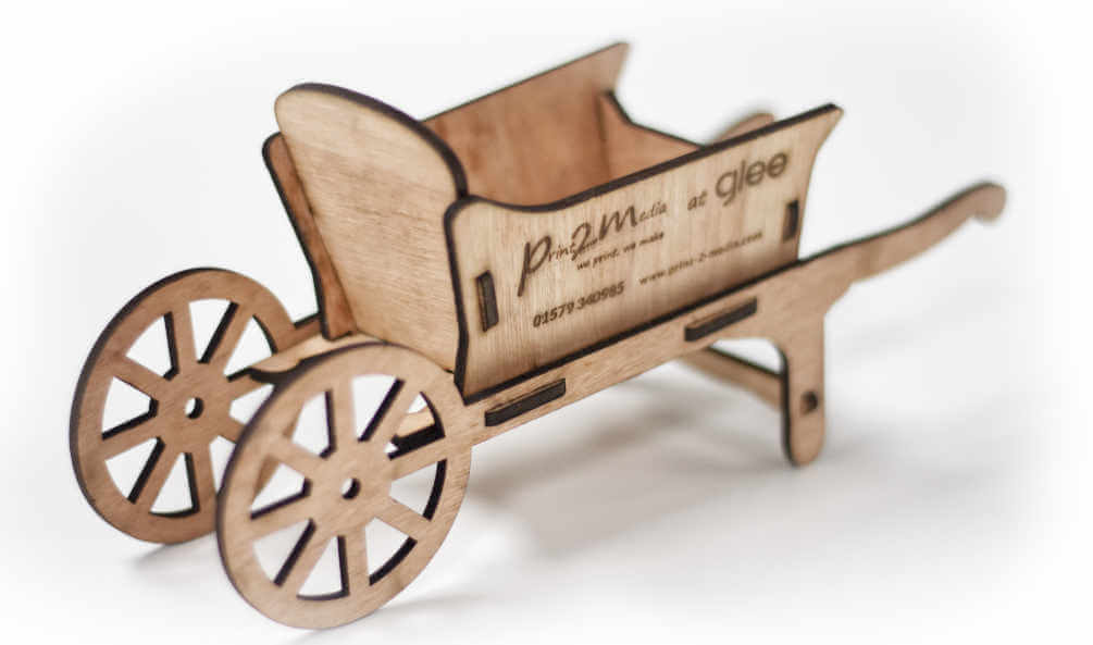 Glee Laser Cut Plywood Wheelbarrow