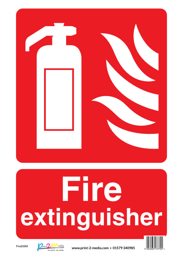 Fire Extinguisher Safety Sign Print 2 Media Ltd 