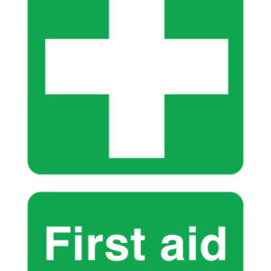 First aid safety sign