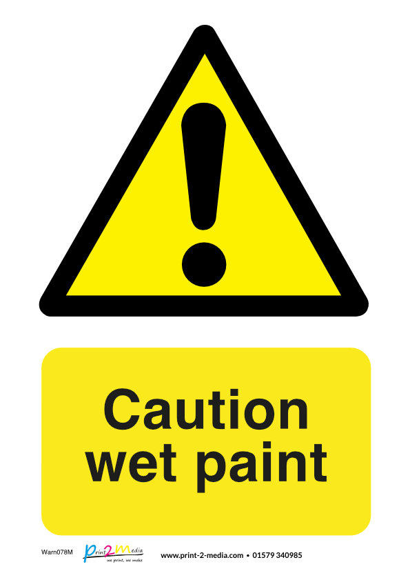 Wet Paint Signs Printable Printable World Holiday